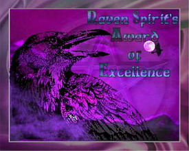 Raven Spirit's Award of Excellence